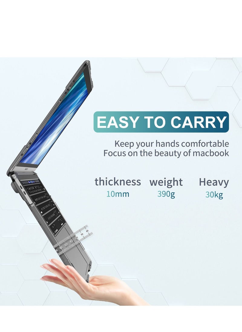 GULFLINK - Hard Shell Case Cover with Kickstand Shockproof Function for MacBook Air A1932/A2179/A2337  13 inch - Image 1