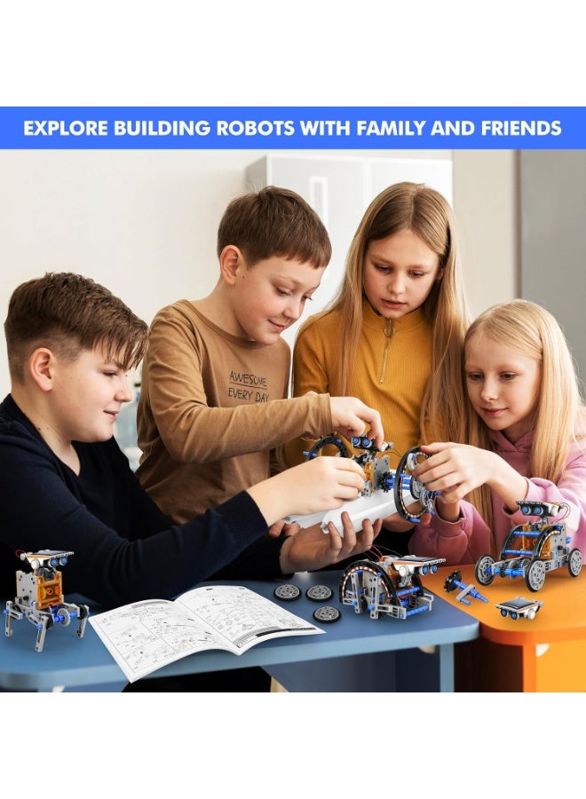 Solumi STEM 13-in-1 Education Solar Power Robots Toys for Boys Age 7-12, DIY Educational Toy Science Kits for Kids, Building Experiment Robotics Set Birthday Gifts for 7 8 9 10 11 12 Years Old Boys Girls Teens  - Image 2