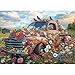 lamplig Puzzles for Adults 1000 Pieces Jigsaw Puzzles Vintage Red Cars and Blooms 1000 Piece Puzzles with Letters on Back Puzzle for Fun Game Nights 276x205 inch 11 Poster - Image 2