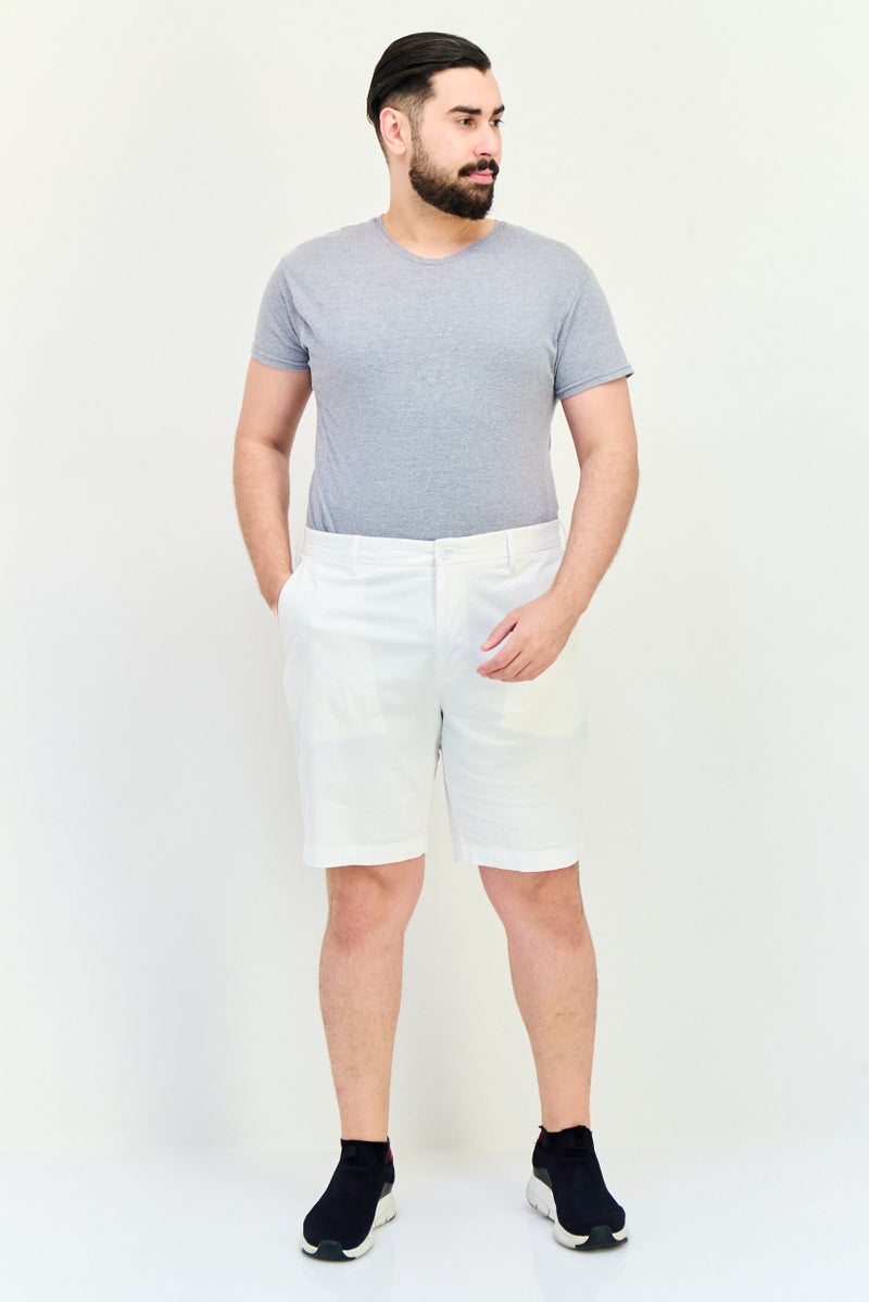 DOCKERS Men Solid Chino Shorts, White - Image 4