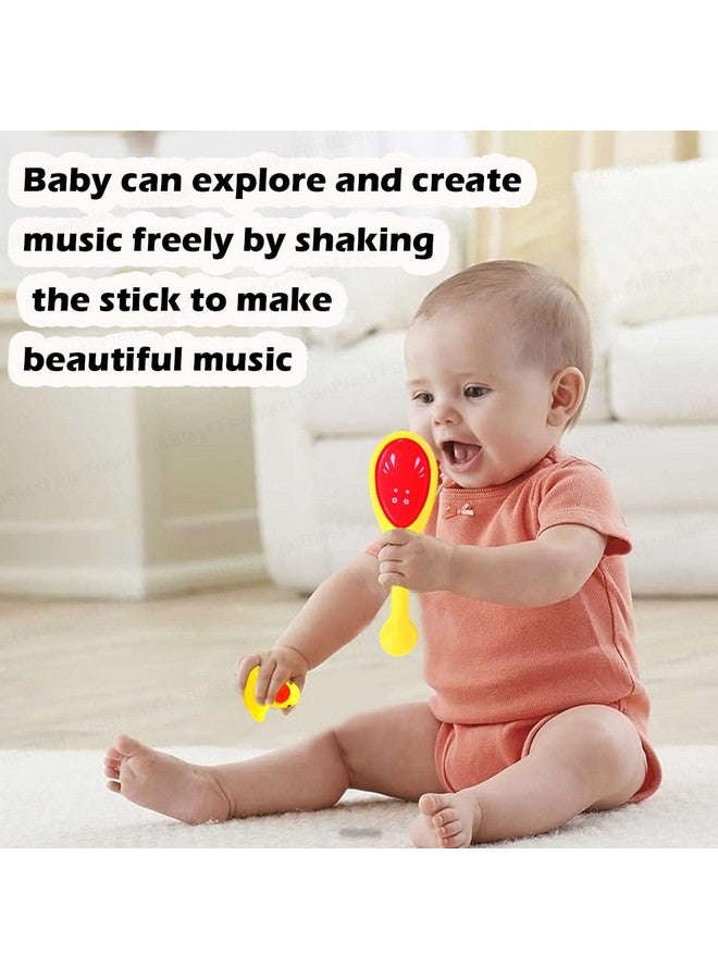 FunBlast Rattles for Baby 0-6 Months - Rattle with 2 Squeeze Duck, Shakers for Baby, Toys for Babies, Infant Toys, New Born Baby Toys - Random Color - Image 3