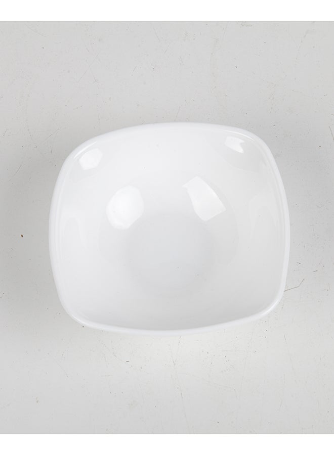 Noon East Set of 6 White Opal Glass Cereal and Soup Bowl, Dishwasher & Microwave Safe Round Bowls for Cereal, Soup, Salad and Rice - Image 3