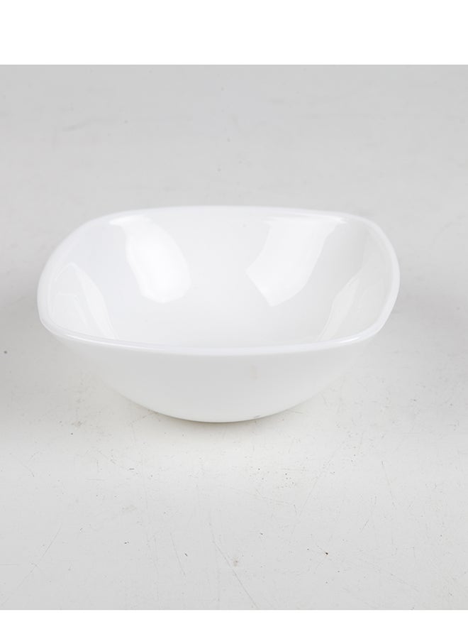 Noon East Set of 6 White Opal Glass Cereal and Soup Bowl, Dishwasher & Microwave Safe Round Bowls for Cereal, Soup, Salad and Rice - Image 2