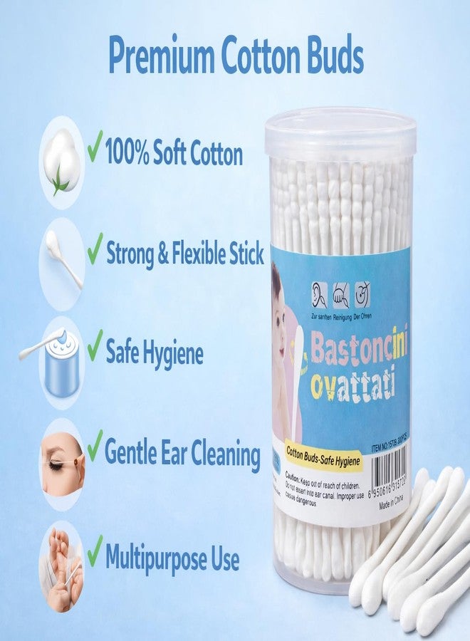 KALRA MAGIC Cotton Earbuds Non-Irritating Multipurpose for Arts & Crafts | 1 Box with 200 Soft and Gentle Earbuds Ideal for Cleaning, Beauty and Crafts Perfect for Daily Use and Sensitive Skin (1 Box) - Image 4
