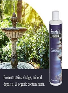 Sanco Industries Fountain Water Clarifier - 8 Ounces - Water Treatment for Fountains & Birdbaths, Prevent White-Scale Buildup, Stains, Cloudy Water, Foam & Other Water Conditions  - Image 2