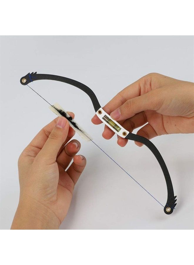 Microblading Permanent Makeup Bow and Arrow Line Ruler Measuring Eyebrow Mapping Rope Pre Ink PMU Tattoo for Mapping (BLACK)