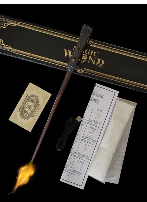 Disguise Harry Potter Light Up Wand, Official Hogwarts Wizarding World Harry Potter Costume Accessory Wand with Illuminating Tip