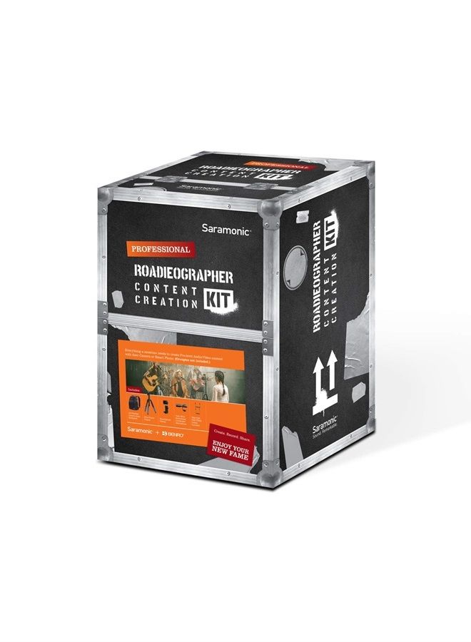 Saramonic Roadieographer Audio/Video YouTube Facebook Instagram Content Creation Kit w/Backpack, Benro Tripod, Phone Clamp, and Saramonic Condenser Mic w/Cables (ROADIEOGRAPHER2) - Image 3