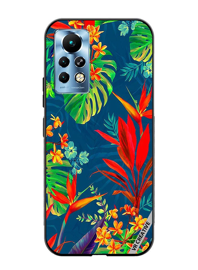VR CREATIVE Protective Case Cover For Infinix Note 11 Pro Flower Design Multicolour - Image 1