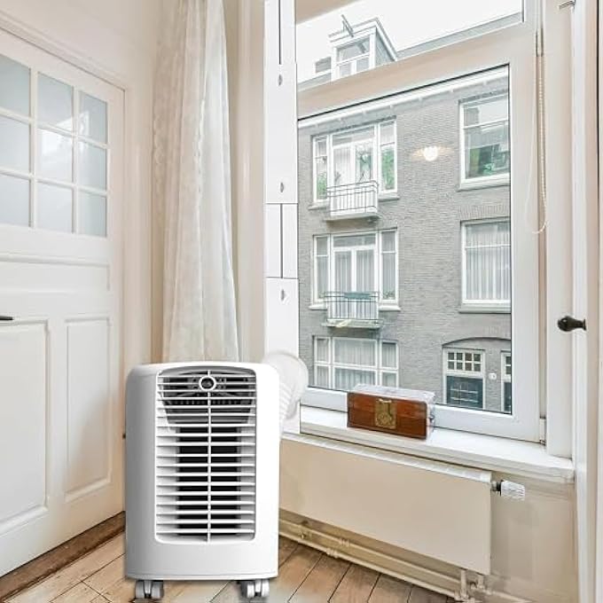 Portable Air Conditioner Window Seal Kit With Universal Coupler,Pvc Plate Adjustable Ac Vent Kit For Sliding Window,Vertical/Horizontal Sliding Window Accessories For 5.1" Exhaust Hose - Image 3