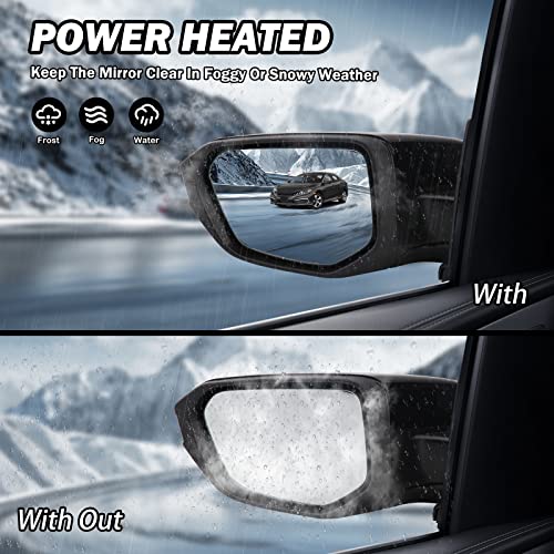 MOFOAP Driver Side View Mirror Compatible with 2016-2021 Honda Civic Power Heated,Civic Side Mirror Left Replace# 76258TBAC02ZA, 5Pins-Heated - Image 4