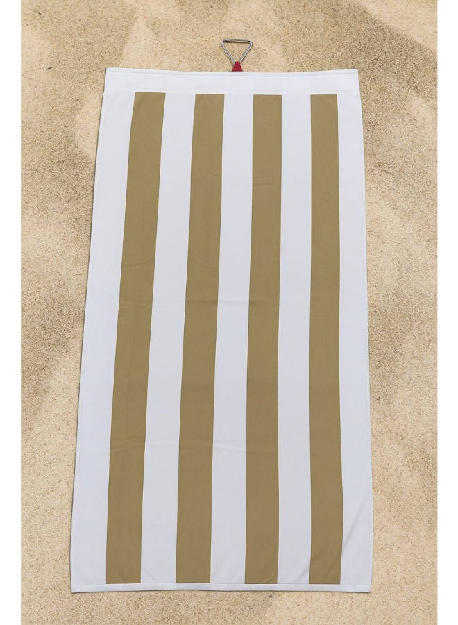 toãlla Toãlla beach towel,stripe white / beige  , cotton100% ,86*175 cm - Image 1