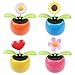 Welecom 4 Solar Dancing Butterfly Toy Solar Powered Dancing Sun Flower in Colorful Pots Swinging Heart Flip Flap Animated Bobblehead Dancer Window Rose Sun Catcher Car Dashboard Decor Portable Suncatchers - Image 3