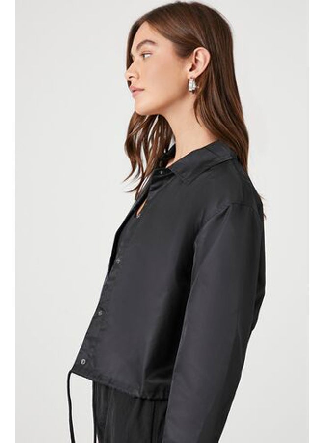 FOREVER 21 Cropped Coach Jacket - Image 2