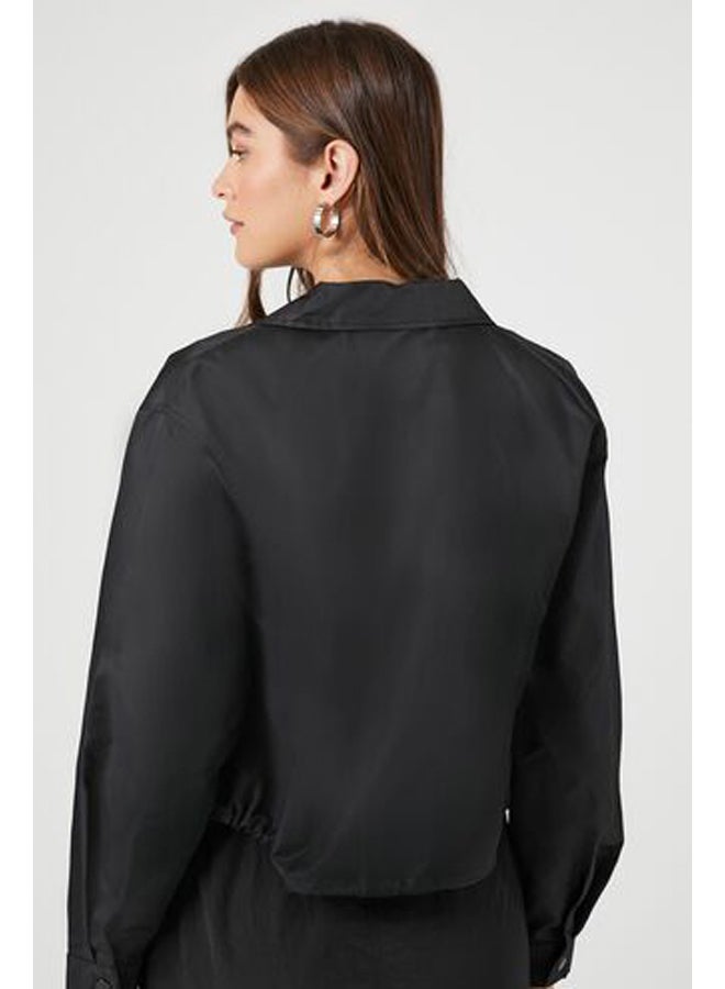 FOREVER 21 Cropped Coach Jacket - Image 3
