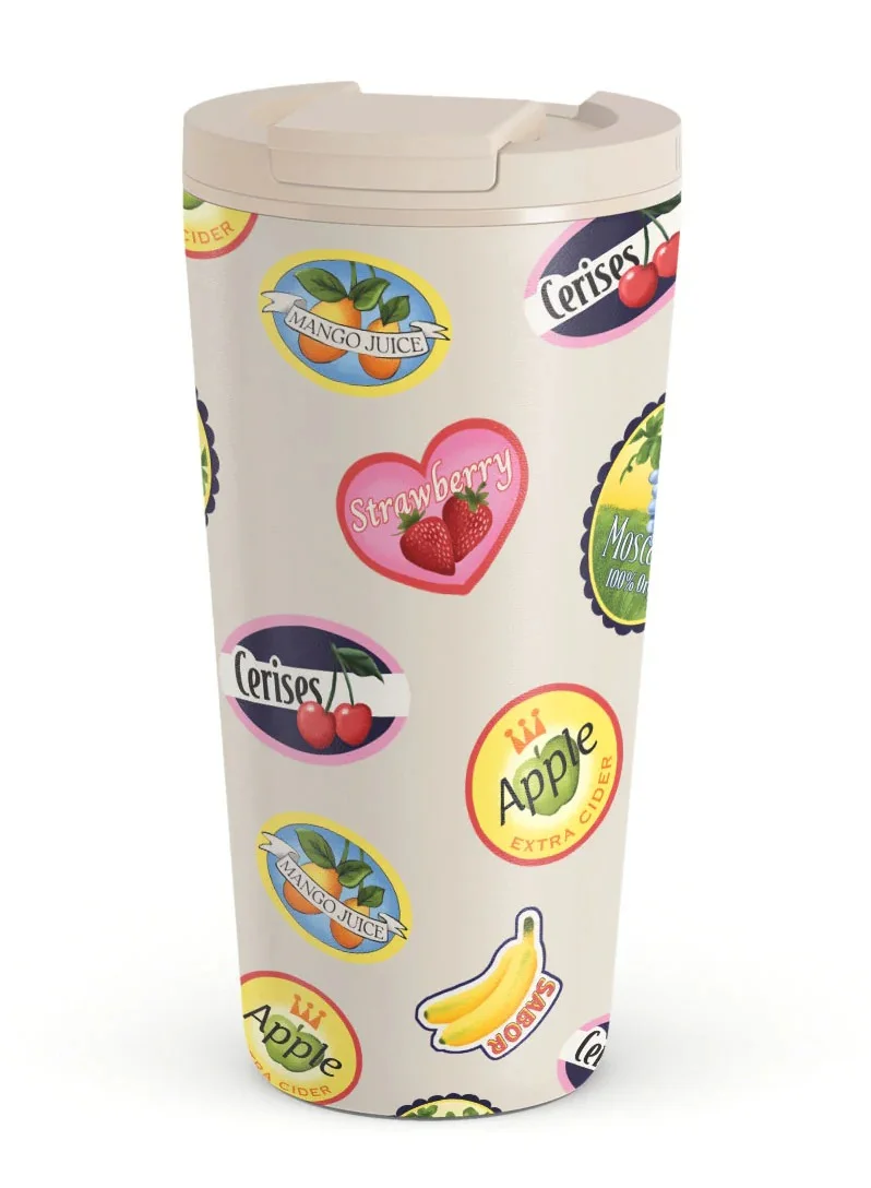 BURGA ravel Coffee Mug (16oz) – Spill-Proof, Secure-Seal Insulated Coffee Mug – Scratch-Resistant, Stainless Steel Travel Mug Stays Hot or Cold – Anti-Slip Coffee Tumbler – Flavour Travel Mug