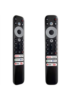 New Replacement TCL Remote Control RC902V for TCL Android TV Mini-LED QLED 4K UHD Smart TV with Netflix, Prime Video, YouTube, Guard, Media and TCL Channel(NO Voice Function)- NO SETUP REQUIRED black