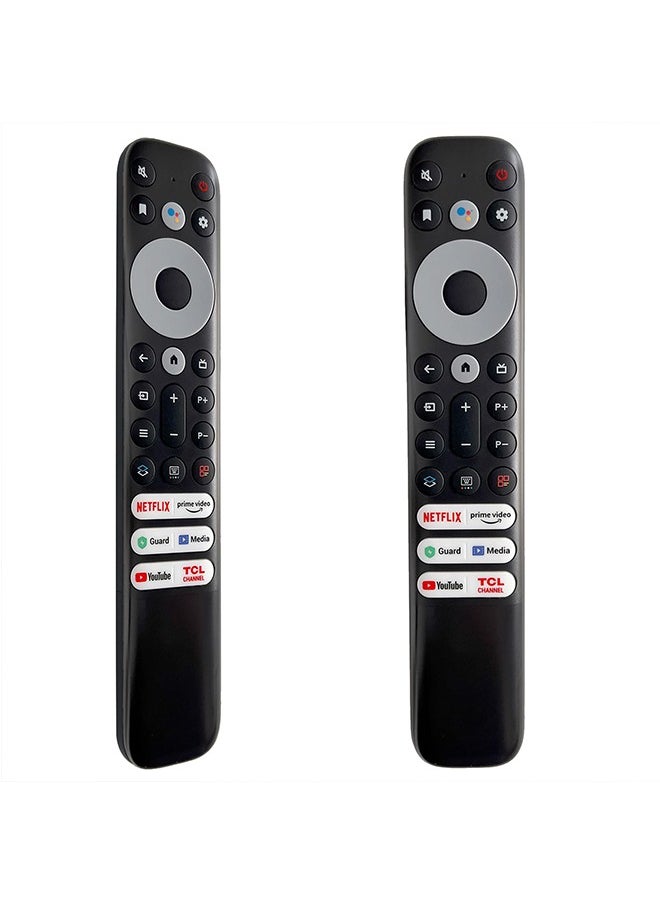 ACTION - New Replacement TCL Remote Control RC902V for TCL Android TV Mini-LED QLED 4K UHD Smart TV with Netflix, Prime Video, YouTube, Guard, Media and TCL Channel(NO Voice Function)- NO SETUP REQUIRED black - Image 1