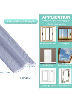 RATSAW 4 Meters Self Adhesive PU Foam Window Weather Seal Strip Soundproof Pest-proof Windproof Dust Proof Door Seal Strip White  - Image 5