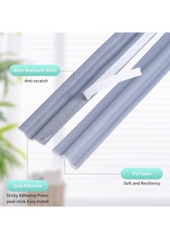 RATSAW 4 Meters Self Adhesive PU Foam Window Weather Seal Strip Soundproof Pest-proof Windproof Dust Proof Door Seal Strip White  - Image 2