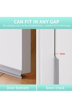 RATSAW 4 Meters Self Adhesive PU Foam Window Weather Seal Strip Soundproof Pest-proof Windproof Dust Proof Door Seal Strip White  - Image 4