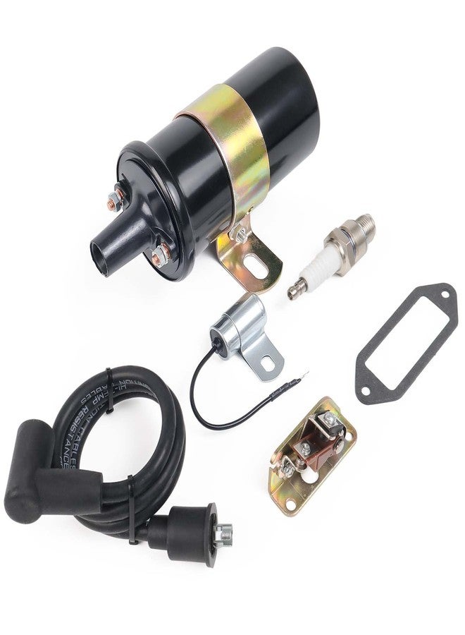 RHAOCZIYAUTO Ignition Coil, Points, Condenser, Spark Plug & Wire, Fit for Kohler K-Series Tractor Engine K90 K91 K141 K161 K181 K241 K301 K321 K341 K361 K482 K532 K582 Replace# 47 150 01-S, 230722-S - Image 1