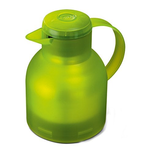 Emsa Samba, Quick Press, Vacuum Insulated Thermal Carafe, 34 oz, Translucent Light Green - Image 2