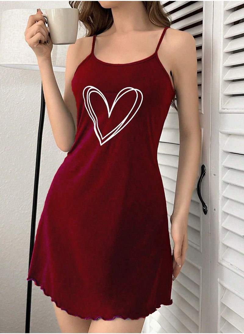 Mesery - Sleep Shirt Cotton Thin Strap - Image 1