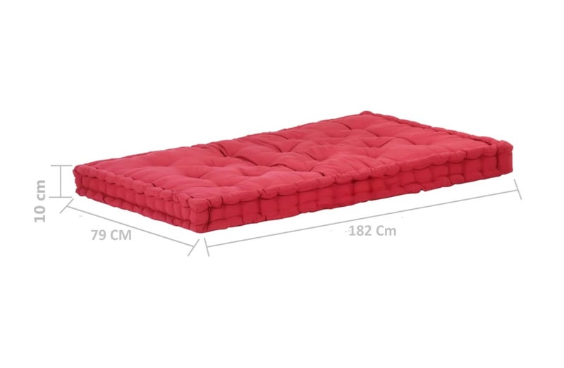 ATOOTFUSION Soft Thick Cotton Box Floor Mattress, 5-Inch Thick, 72x30x5 Inches, Medium Firm, Foldable, Rollable Movable Bed Box gadda 1 Sleeping Capacity (Red) - Image 2