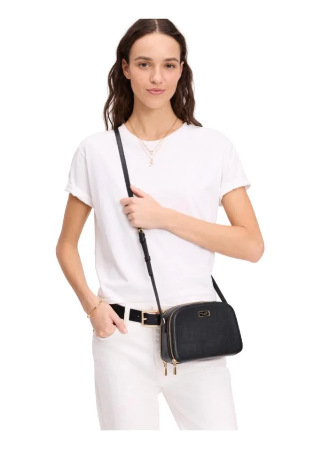 Kate Spade Serena Saffiano Leather Double Zip Dome Crossbody
