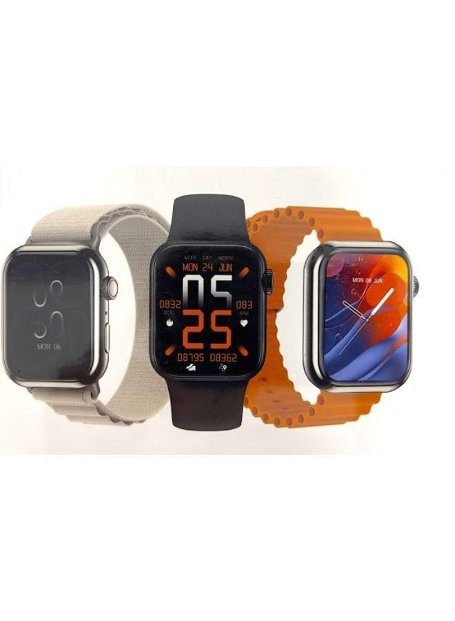 Trands 4 in 1 Smartwatch, 2.01 inches, TR-SW180 with 3 Extra Straps and 1 Extra Case Included - Image 1