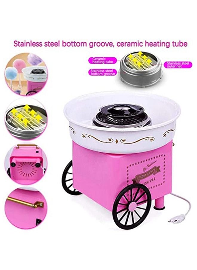 Yameem - Mini Portable Cotton Candy Maker With Bamboo Sticks And Scoop - Image 1