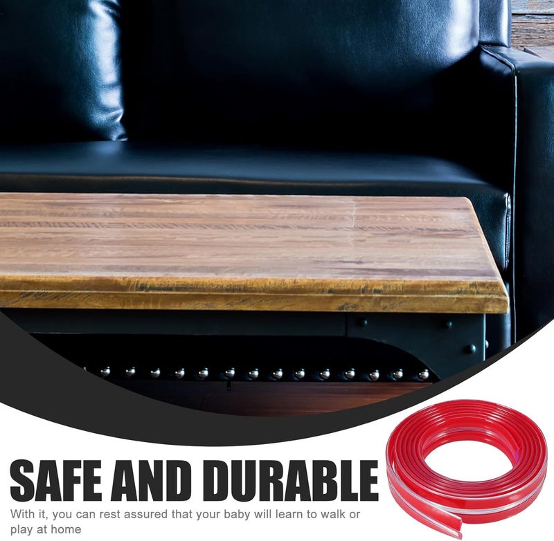 5pcs Safety Anti Collision Bumper Strips 1m Edge Protection Ropes for Furniture Guards, Crashworthy Table Corner Covers for Childproofing Random Color - Image 3