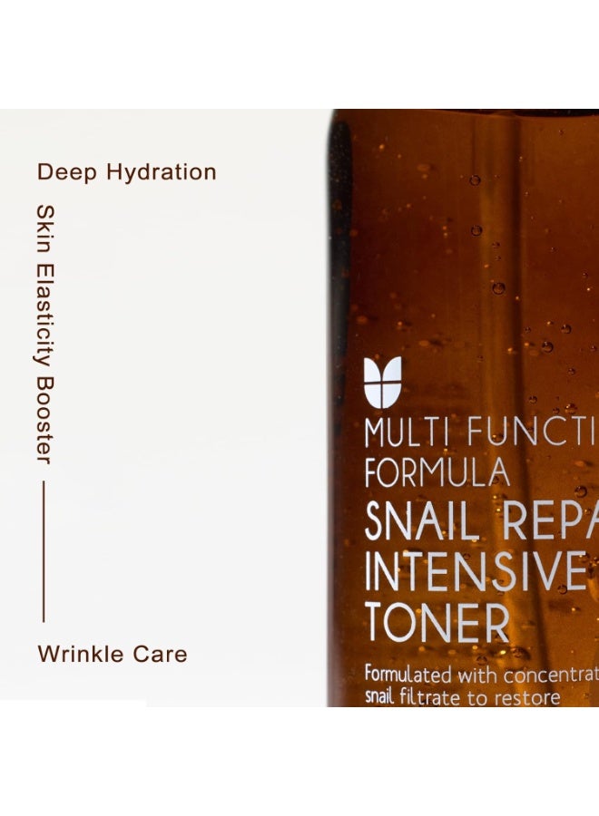 MIZON Snail Repair Intensive Toner 100ml, Moisturizer, Wrinkle-Care, Safe Formula For Dry Skin, Without Sticky Feeling - Image 2