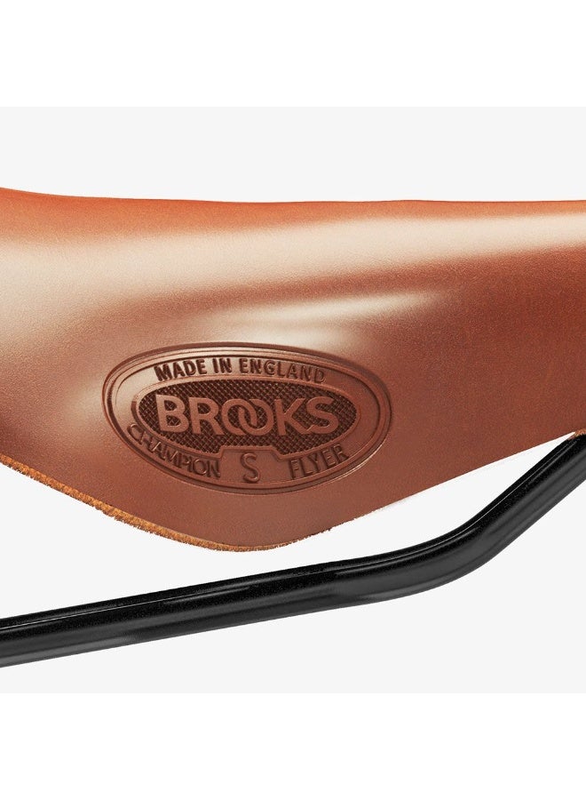 Brooks England Brooks Flyer Short Leather Saddle Honey - Image 2