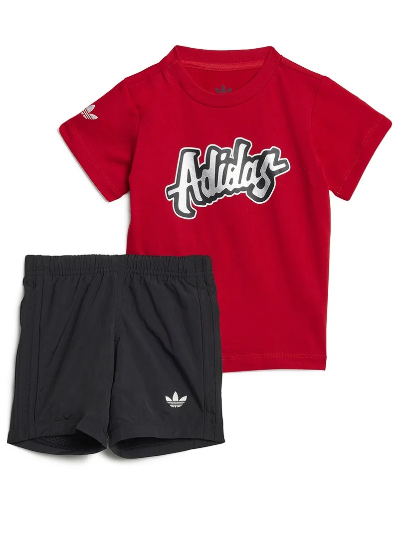 اديداس اوريجينالز Infant Shorts And T-Shirt Set