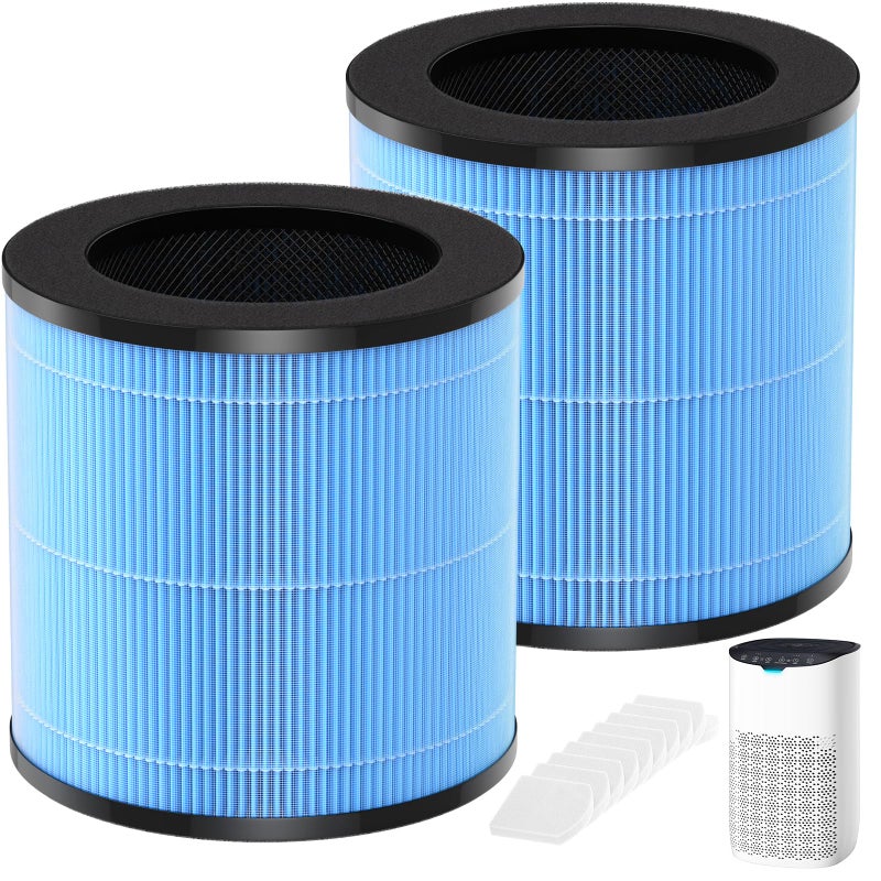 MJ003HD True HEPA Replacement Filter Compatible with POMORON MJ003HD Air Purifier 4in1 HighEfficiency H13 HEPA with Activated Carbon Filter MJ003HDRF 2 Pack