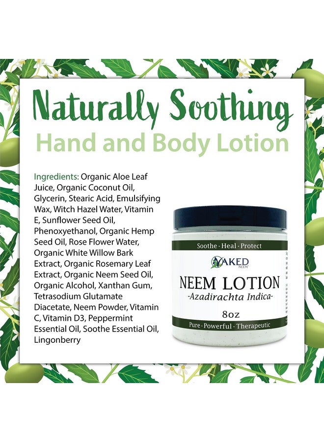 Zatural Neem Hand & Body Lotionsoothe Heal Protect (8 Ounce) - Image 4