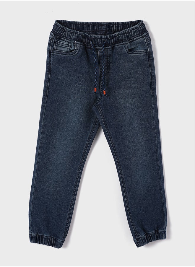 LC WAIKIKI - Relaxed Fit Elastic Waist Boy's Jean Jogger Pants - Image 1