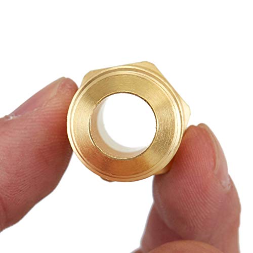 Litorange 3 PCS Brass Tube Coupler Pipe Fitting Union Connector Gas Adapter 1/2" Male Flare x 1/2 Inch Male Flare - Image 4