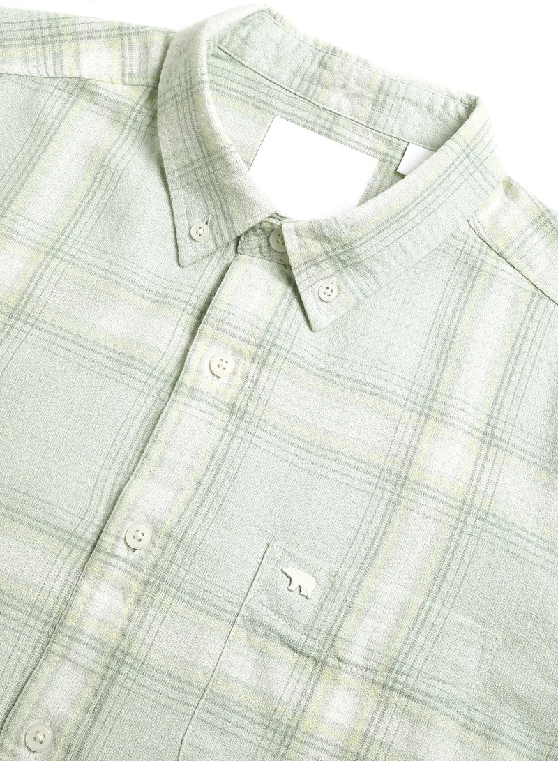 THE BEAR HOUSE Cotton Shirt for Men | Slim Fit, Long Sleeve, Casual & Formal Wear | Soft, Breathable Fabric for Office, Everyday, & All-Season Use in Classic & Trendy