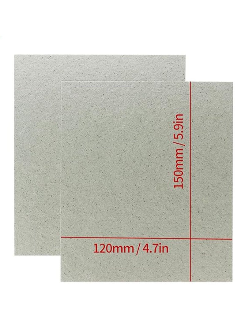 Apustim 6 Pieces Microwave Oven Parts Waveguide Cover Universal Mica Sheet Microwave Oven Repair Parts Suitable for Kitchen Home Office Restaurant （150mmX120mm）  - Image 2