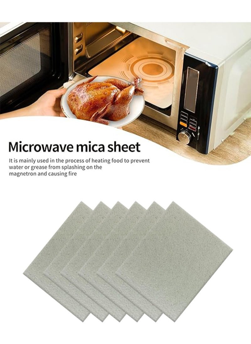 Apustim 6 Pieces Microwave Oven Parts Waveguide Cover Universal Mica Sheet Microwave Oven Repair Parts Suitable for Kitchen Home Office Restaurant （150mmX120mm）  - Image 3