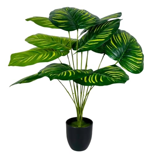 Dekorly Artificial Plant with Wood Pot (Green) - Image 2