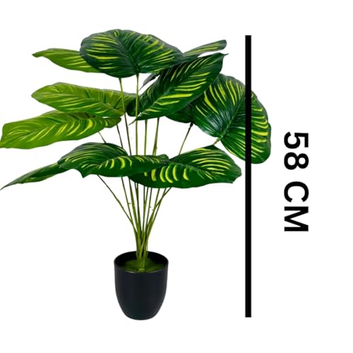 Dekorly Artificial Plant with Wood Pot (Green) - Image 3