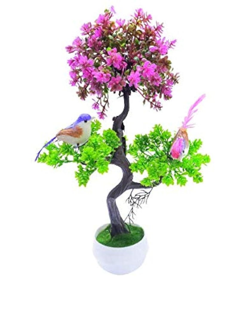 Dekorly Artificial Plant with Wood Pot (Green) - Image 1
