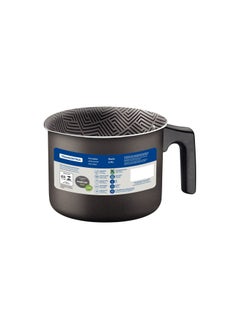 TRAMONTINA Since 1911,Made in Brazil- Paris Texture 10cm 0.8L Graphite Aluminum Multipurpose Boiler with Interior and Exterior Starflon Max Lead PFOA Free Nonstick Coating  - Image 3