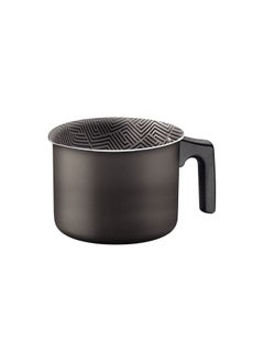 TRAMONTINA Since 1911,Made in Brazil- Paris Texture 10cm 0.8L Graphite Aluminum Multipurpose Boiler with Interior and Exterior Starflon Max Lead PFOA Free Nonstick Coating  - Image 1