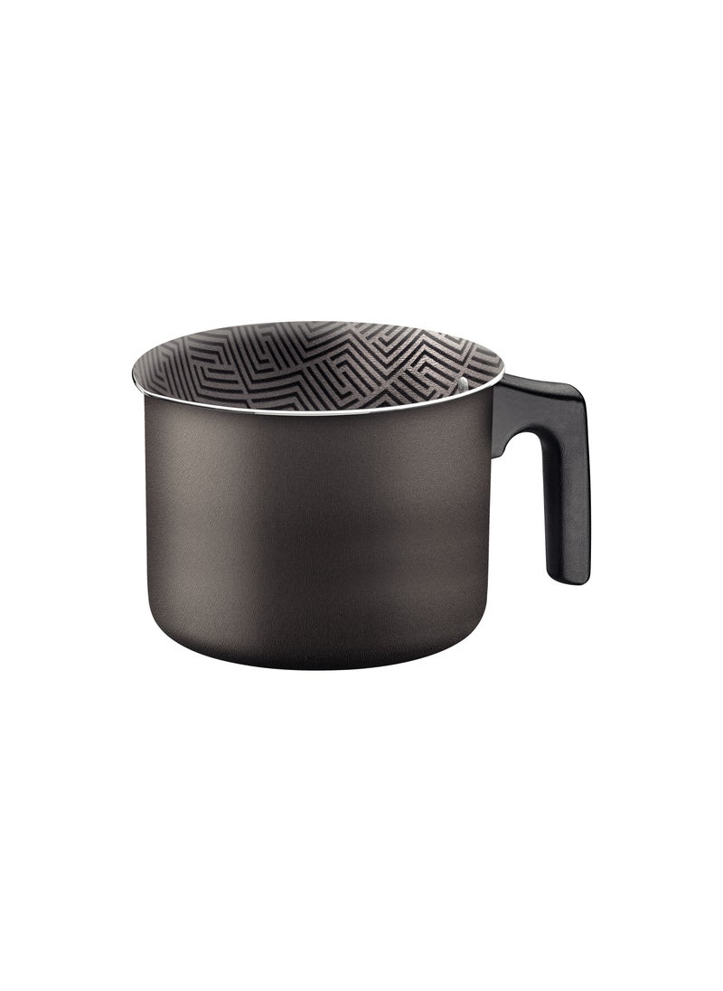 TRAMONTINA Since 1911,Made in Brazil- Paris Texture 10cm 0.8L Graphite Aluminum Multipurpose Boiler with Interior and Exterior Starflon Max Lead PFOA Free Nonstick Coating  - Image 1