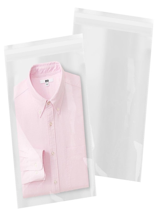 iMailer - 200 Count - 14" x 20" Large Cellophane Bags - Clear Cello Resealable Plastic Poly Bags for Clothing, T-Shirts, Pants - Image 1